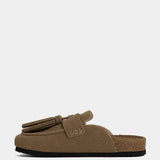 Taupe Suede Ariana Mule