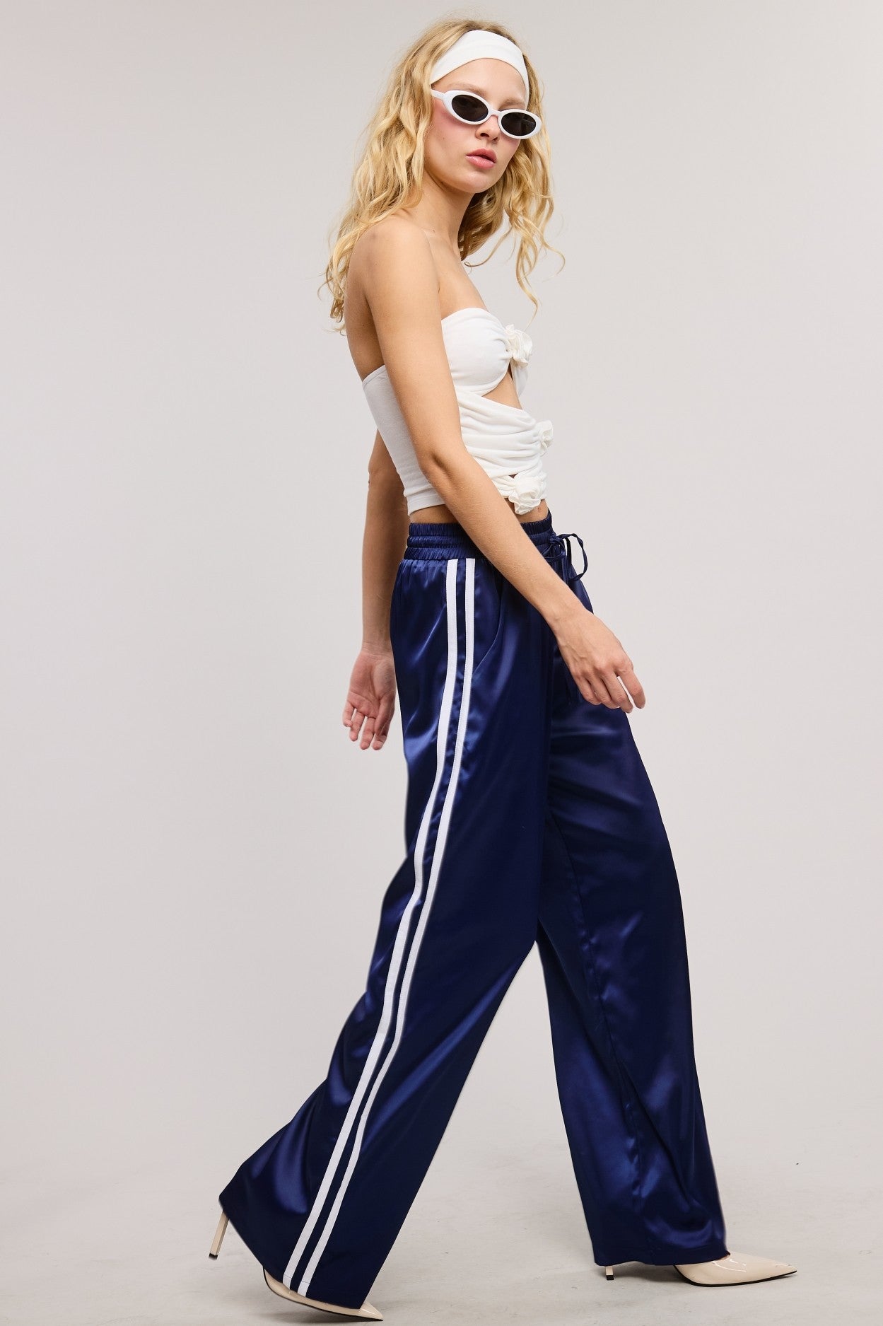 Samantha Satin Track Pants