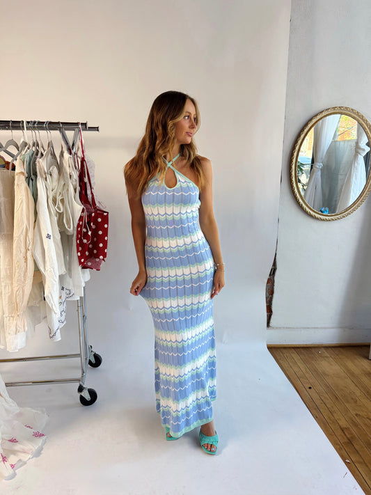 Chevron Maxi Dress