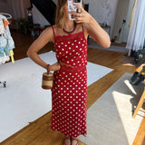 Red Lara Polka Dot Set
