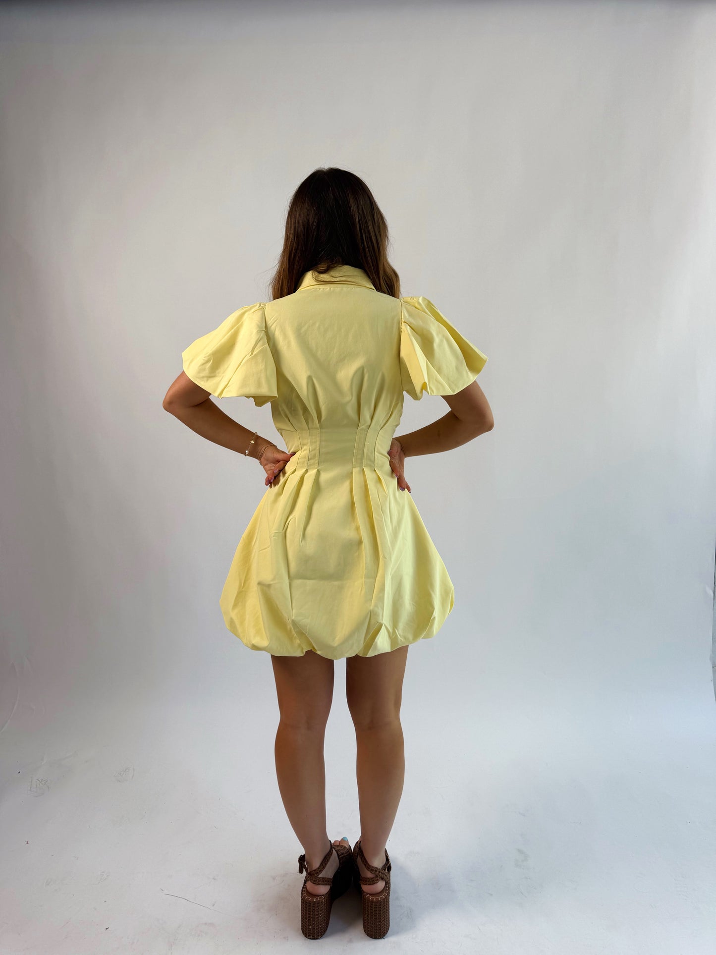 Butter Yellow Mini Dress