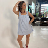 Randy Striped Swing Mini Dress