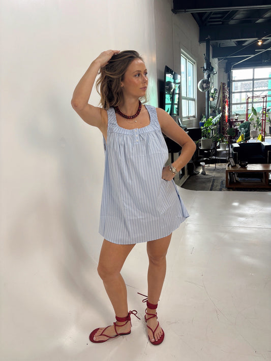 Randy Striped Swing Mini Dress