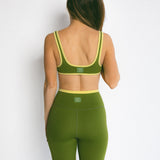 Sporty Lined Bra (Green)