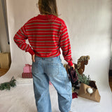 Katherine Striped Polo Sweater