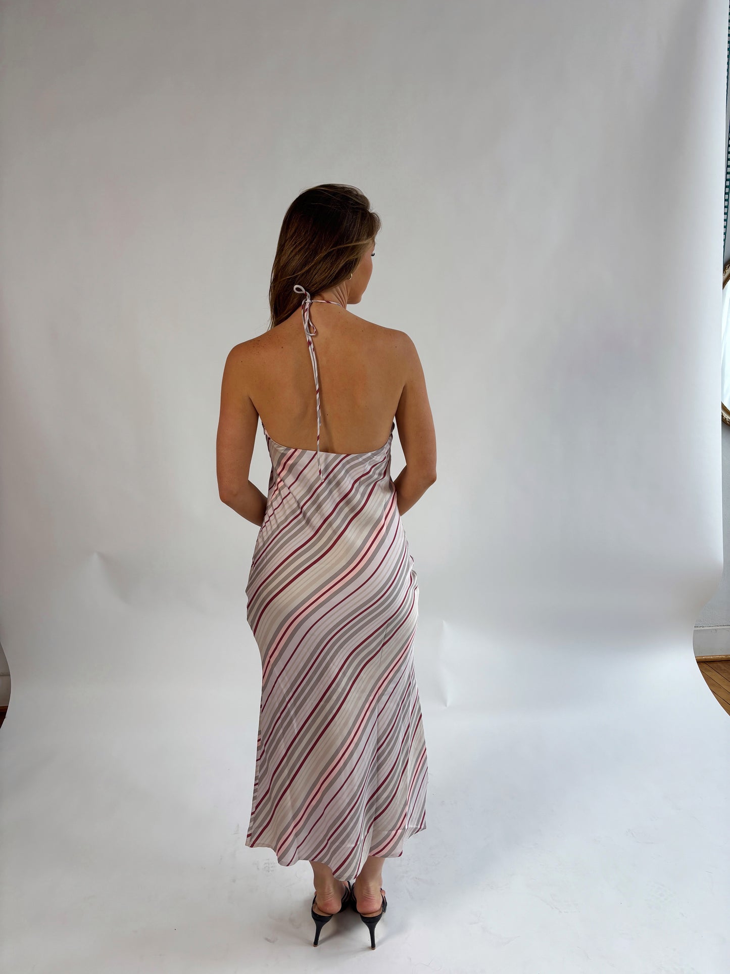 Halter Satin Dress