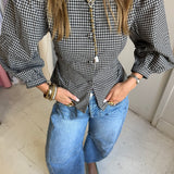 Maia Checkered Blouse