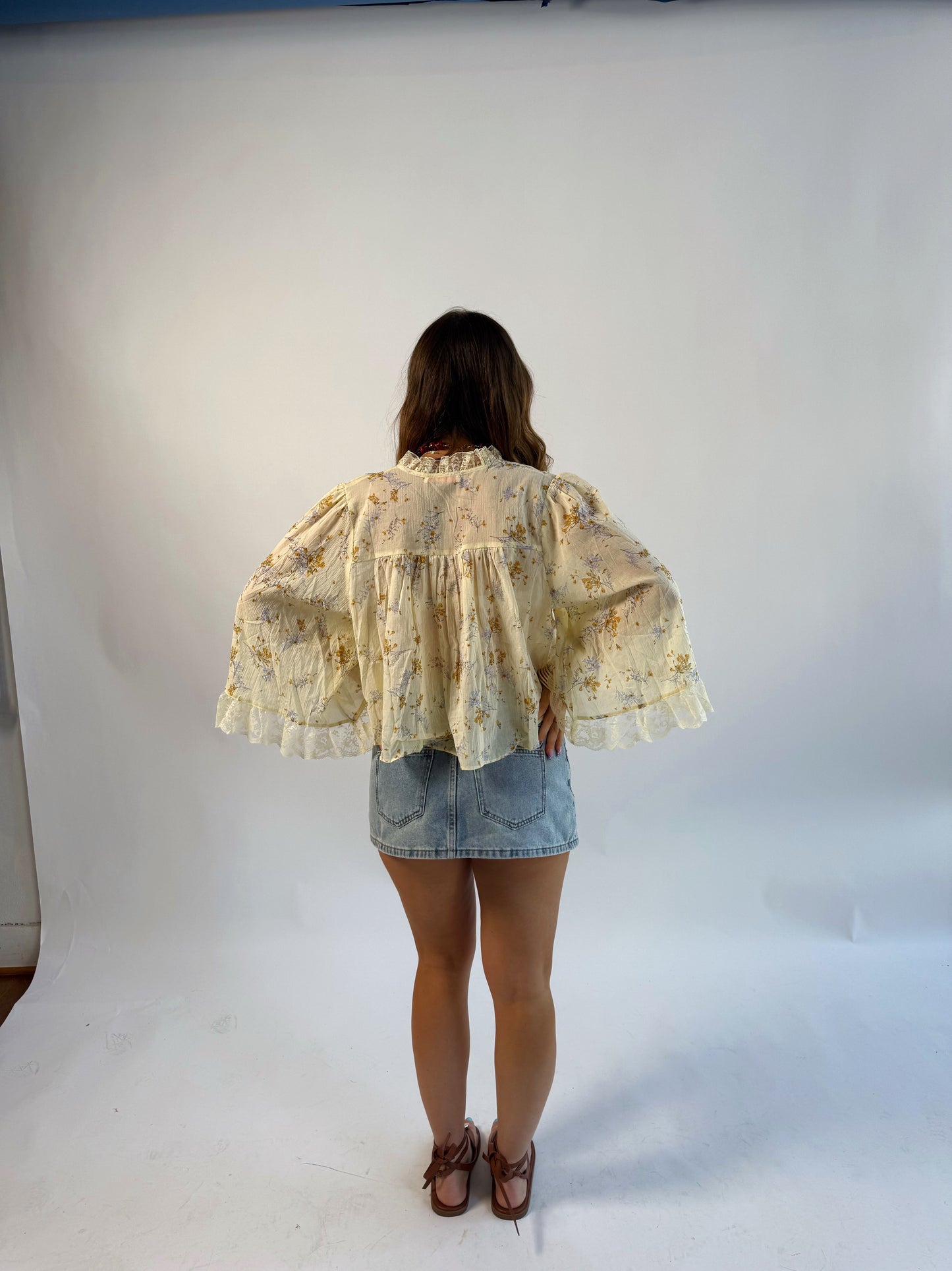 Yellow Floral Blouse