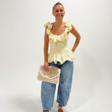 Sunshine Smocked Ruffle Top