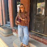 Brown Chunky Knit Sweater