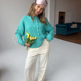 Teal Spring Cardigan