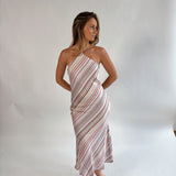 Halter Satin Dress