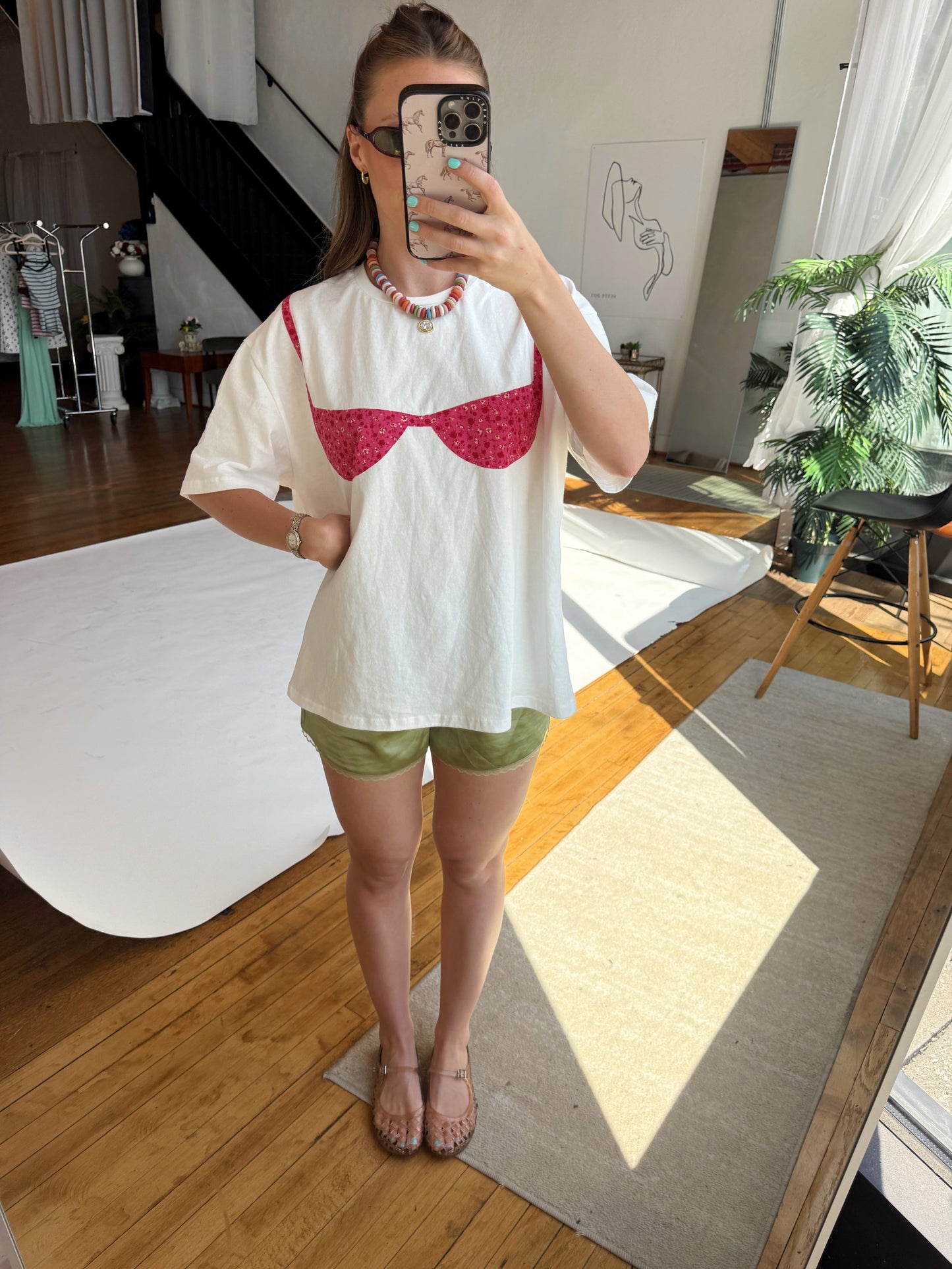 Bikini Tee (Pink Floral)