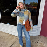 Autumn Turtle Neck Zip Up