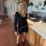 Kylie Leather Shorts