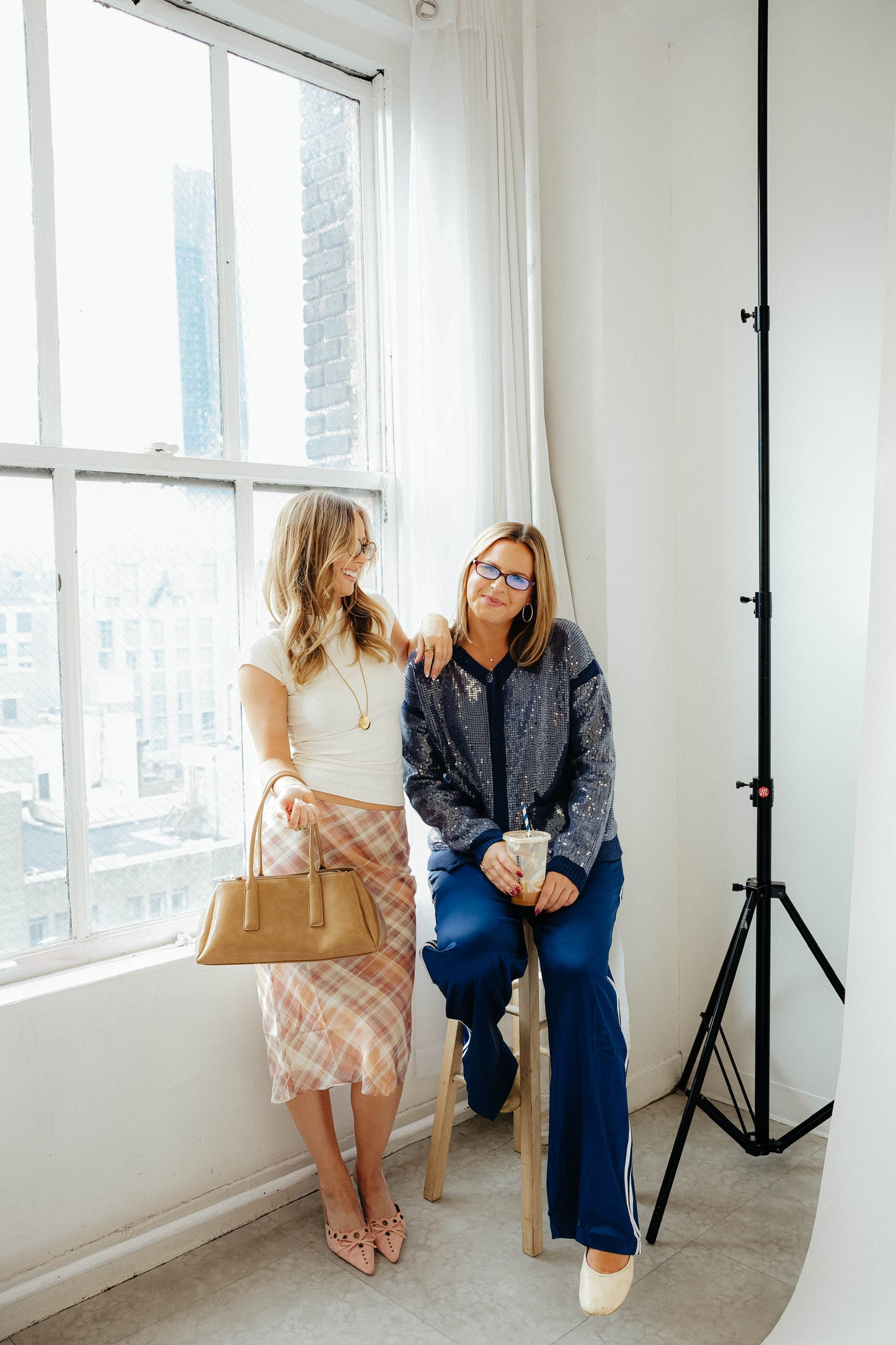 Charlotte Plaid Midi Skirt