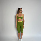 Sporty Lined Bra (Green)