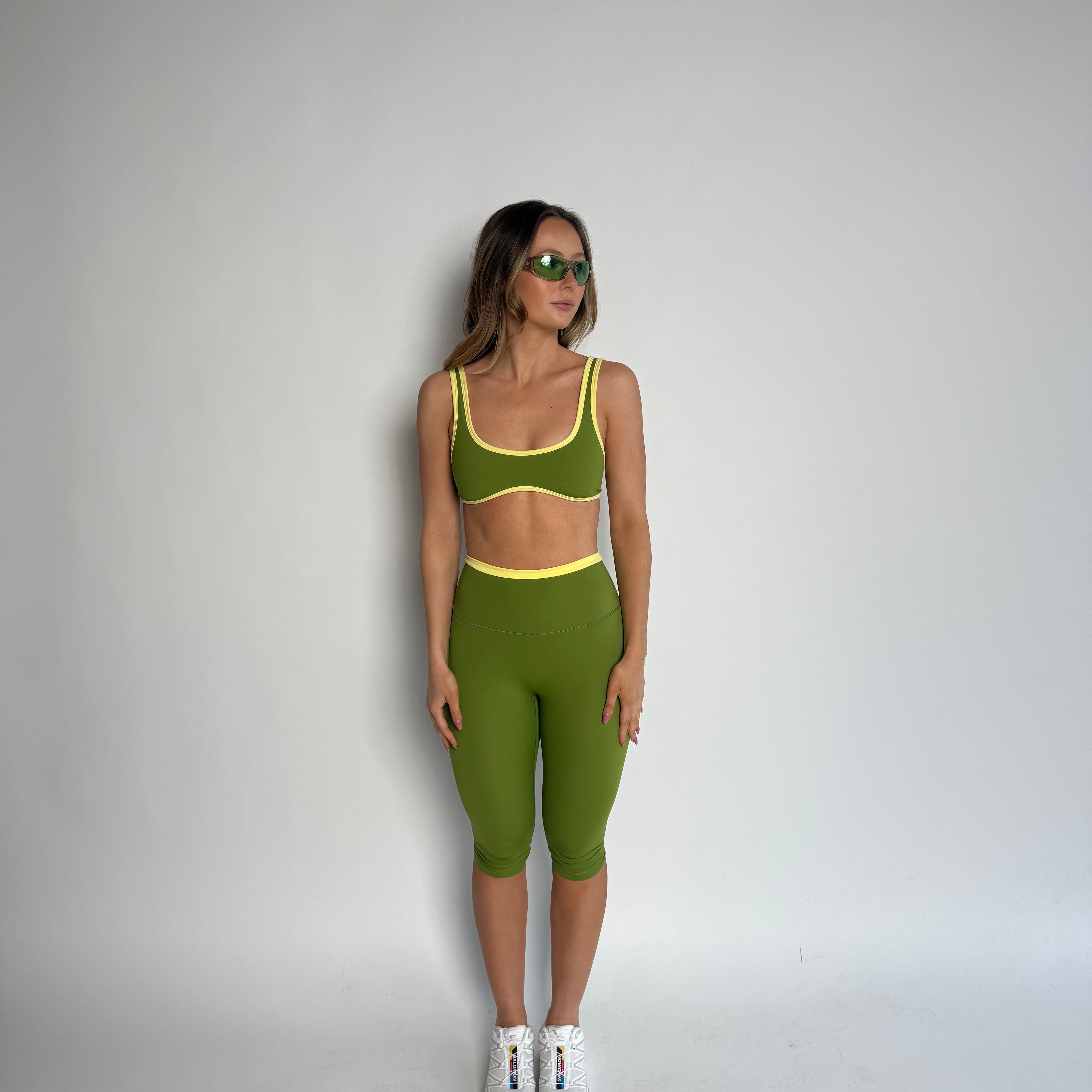 Double Layered Capris (Green)