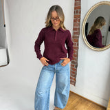 Collared Cherry Sweater