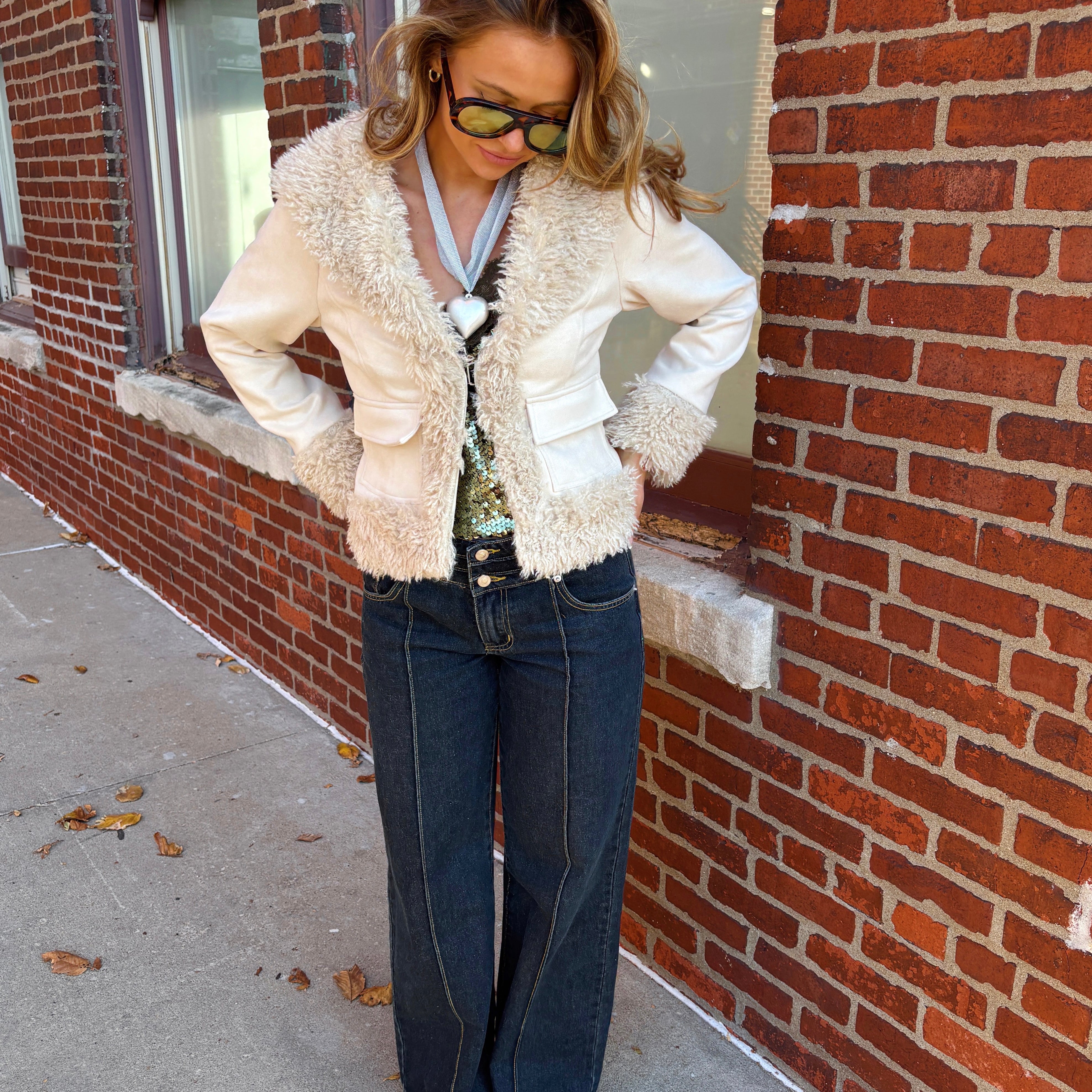 Jasmine Fur Trim Coat