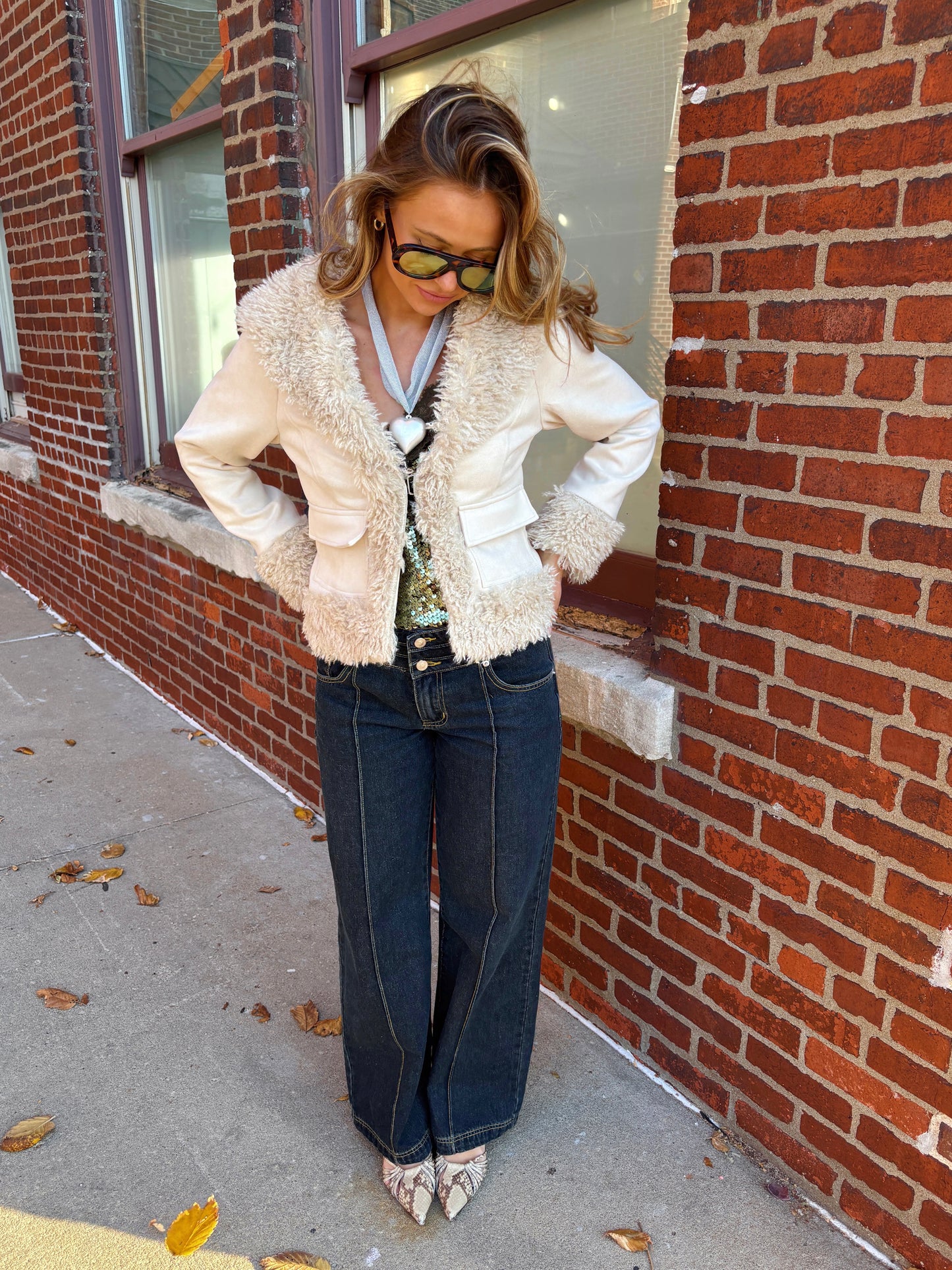 Jasmine Fur Trim Coat