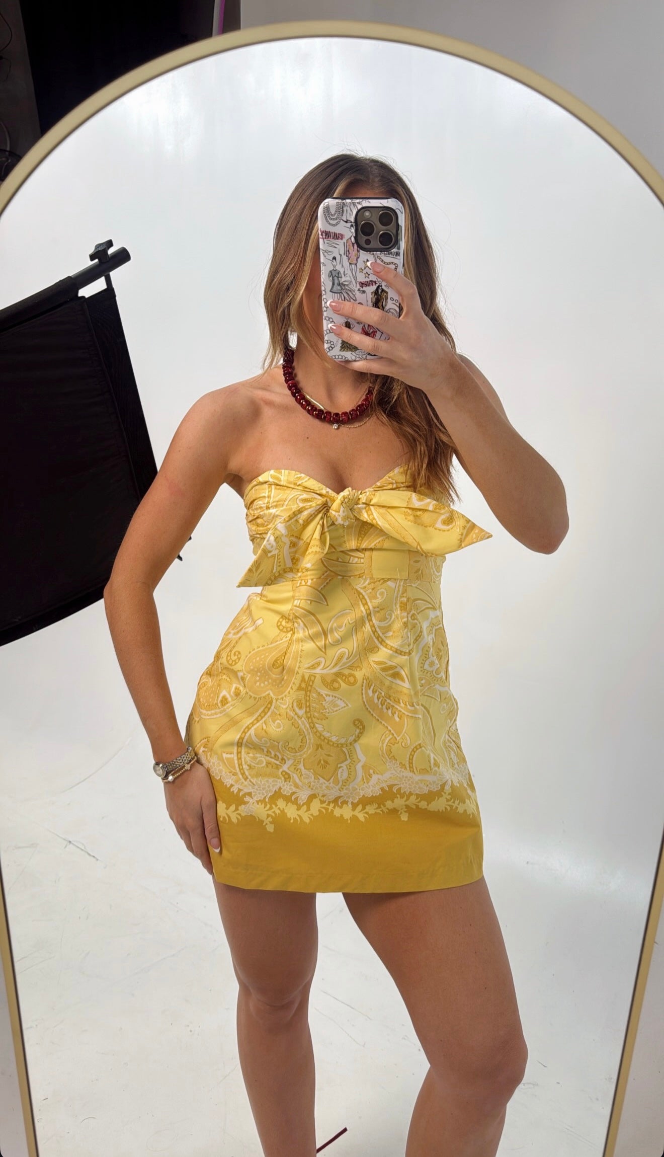 Mustard Yellow Mini Dress