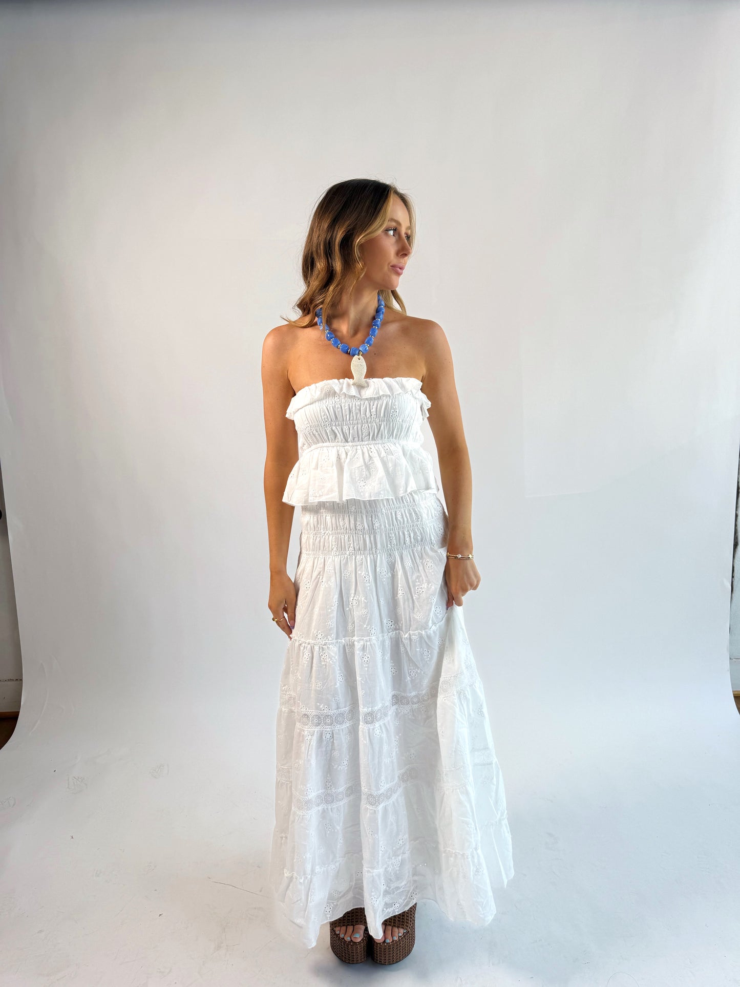 Lilliana Eyelet Dress
