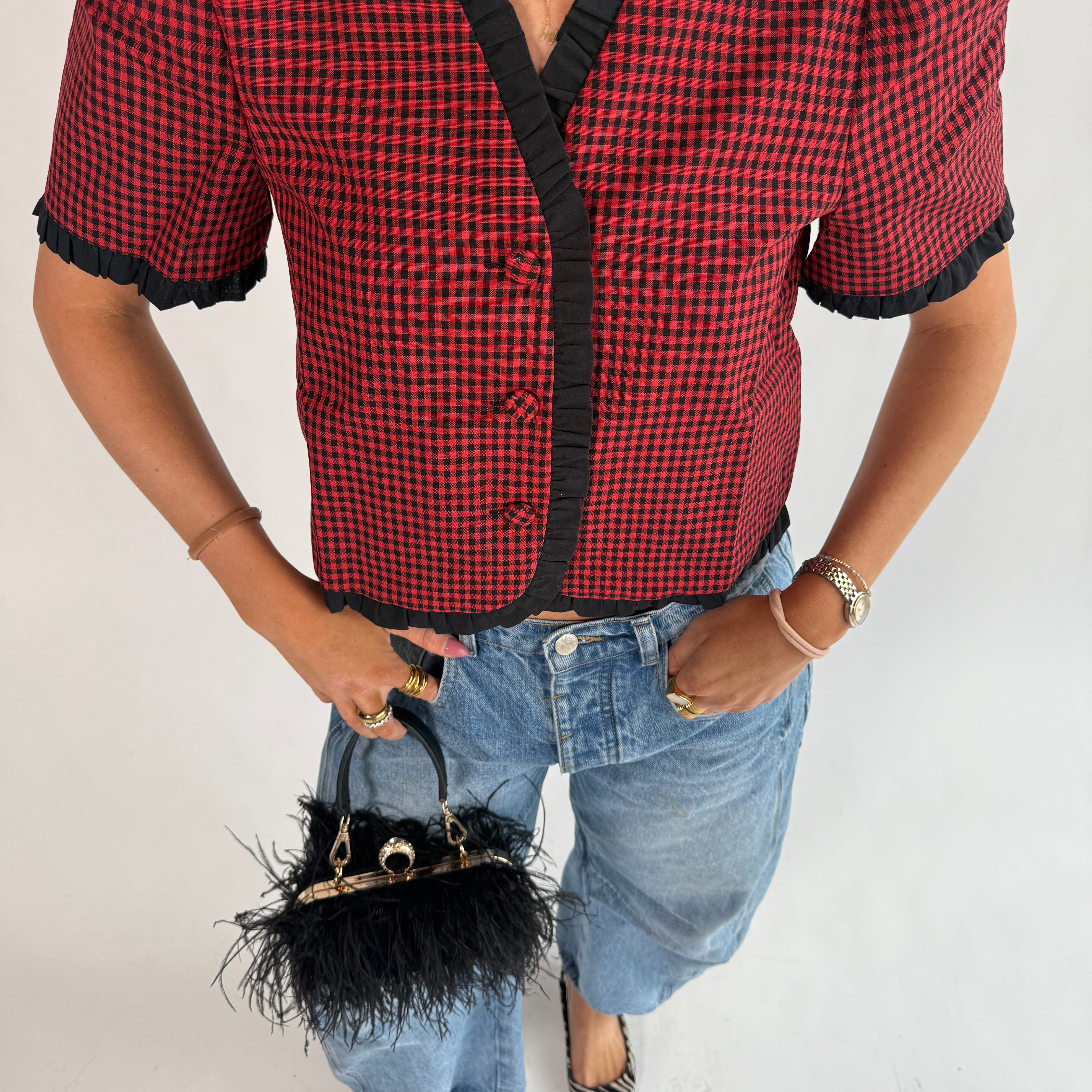Scarlett Checkered Top