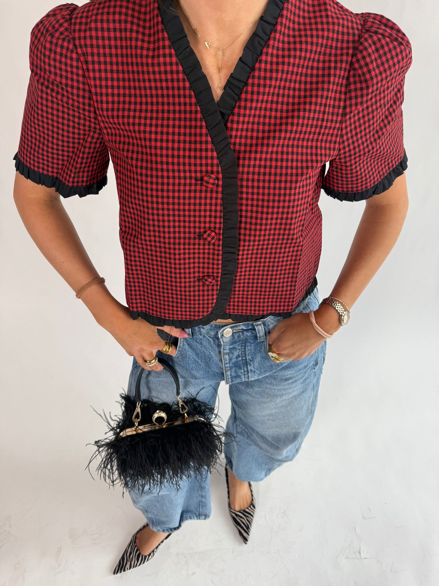 Scarlett Checkered Top