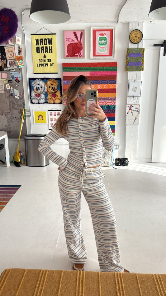Winter Striped Pants