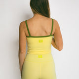 Sporty Lined Tank (YELLOW)