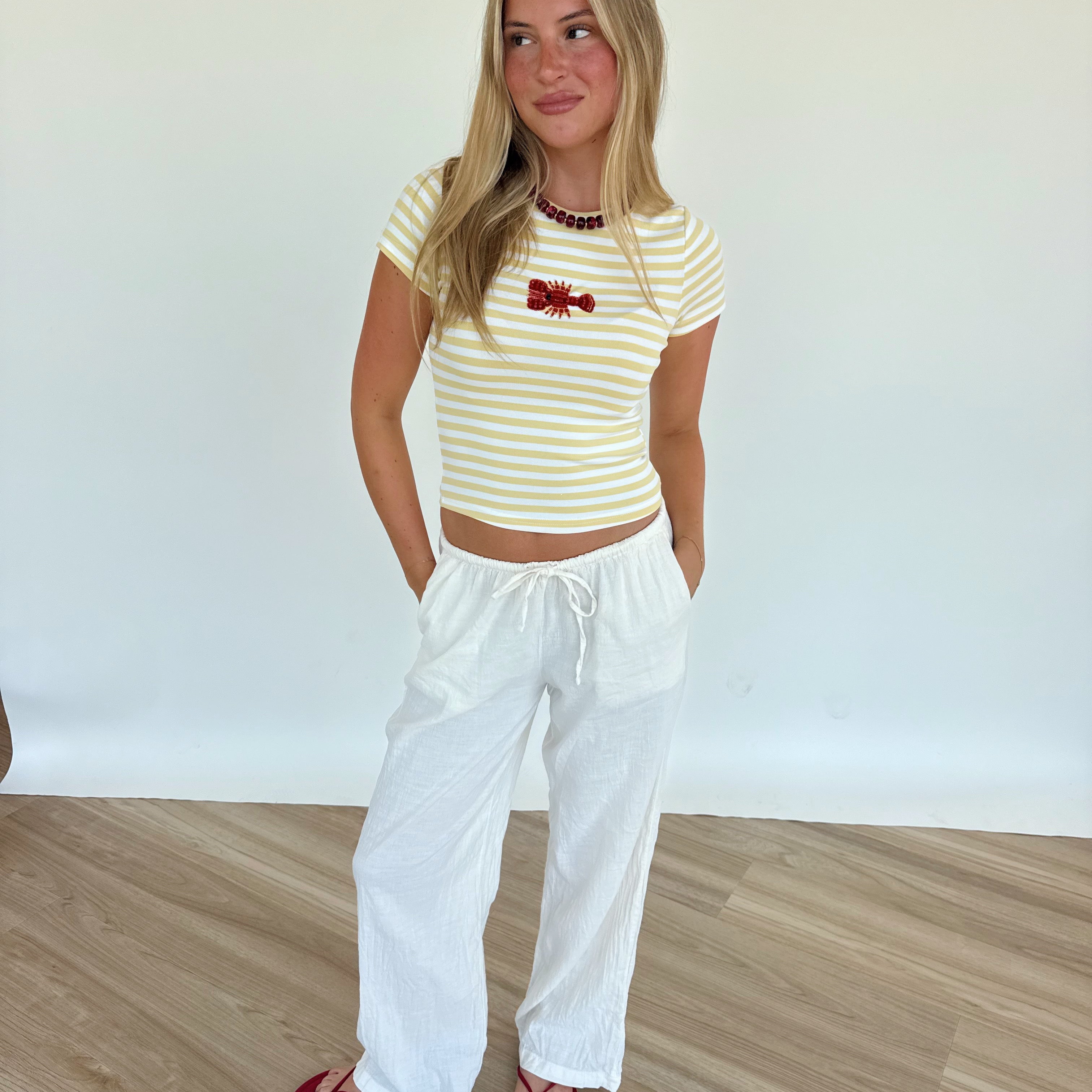 Lobster Beaded Tee