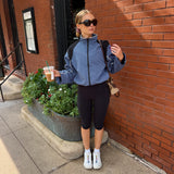 Eloise Contrast Panel Zip Up