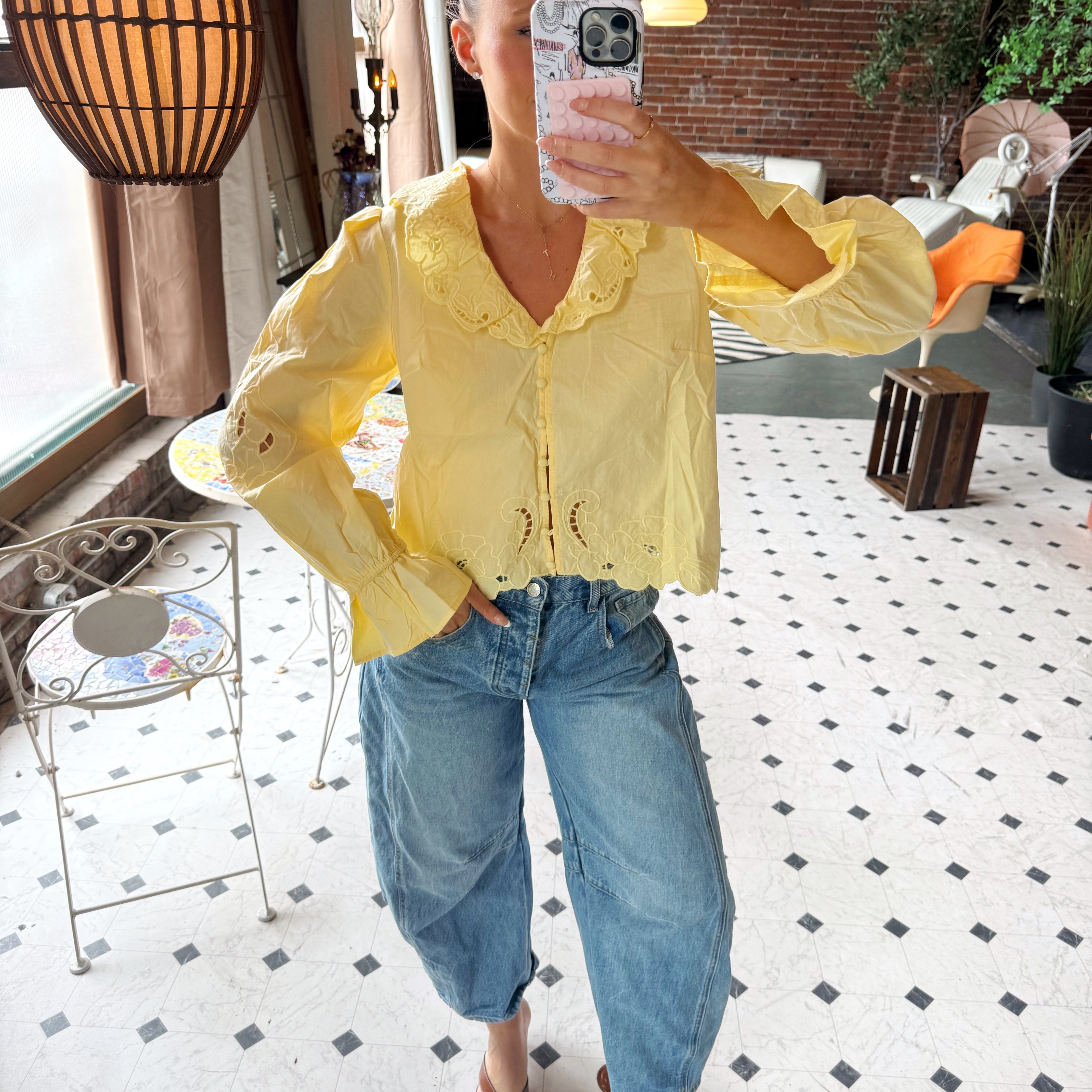 Emeline Butter Blouse