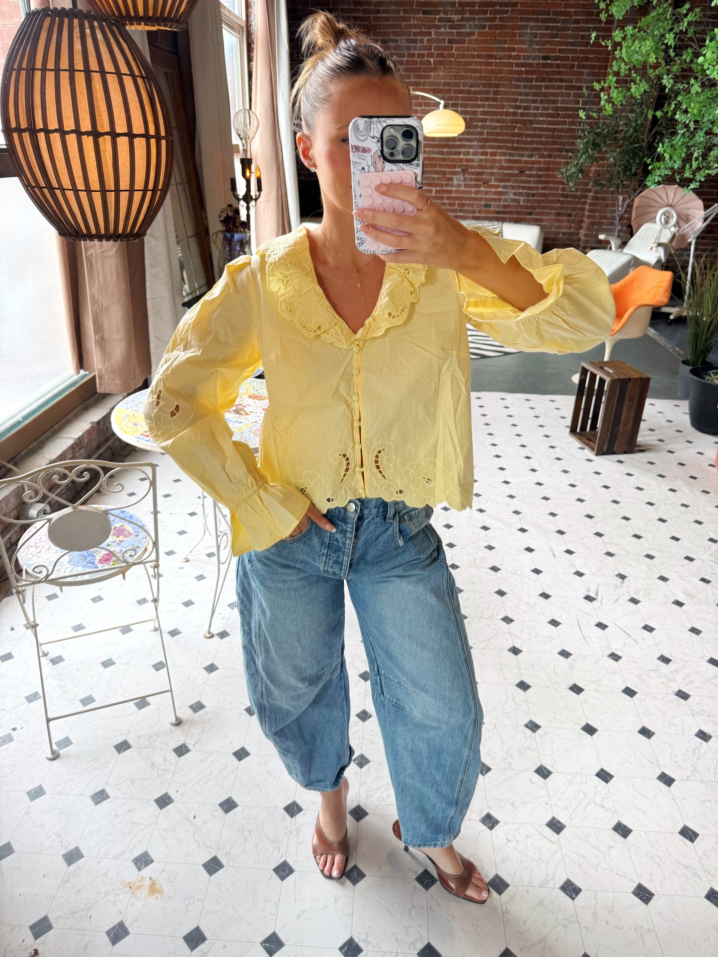 Emeline Butter Blouse