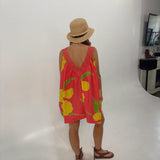 Coral Swing Mini Dress