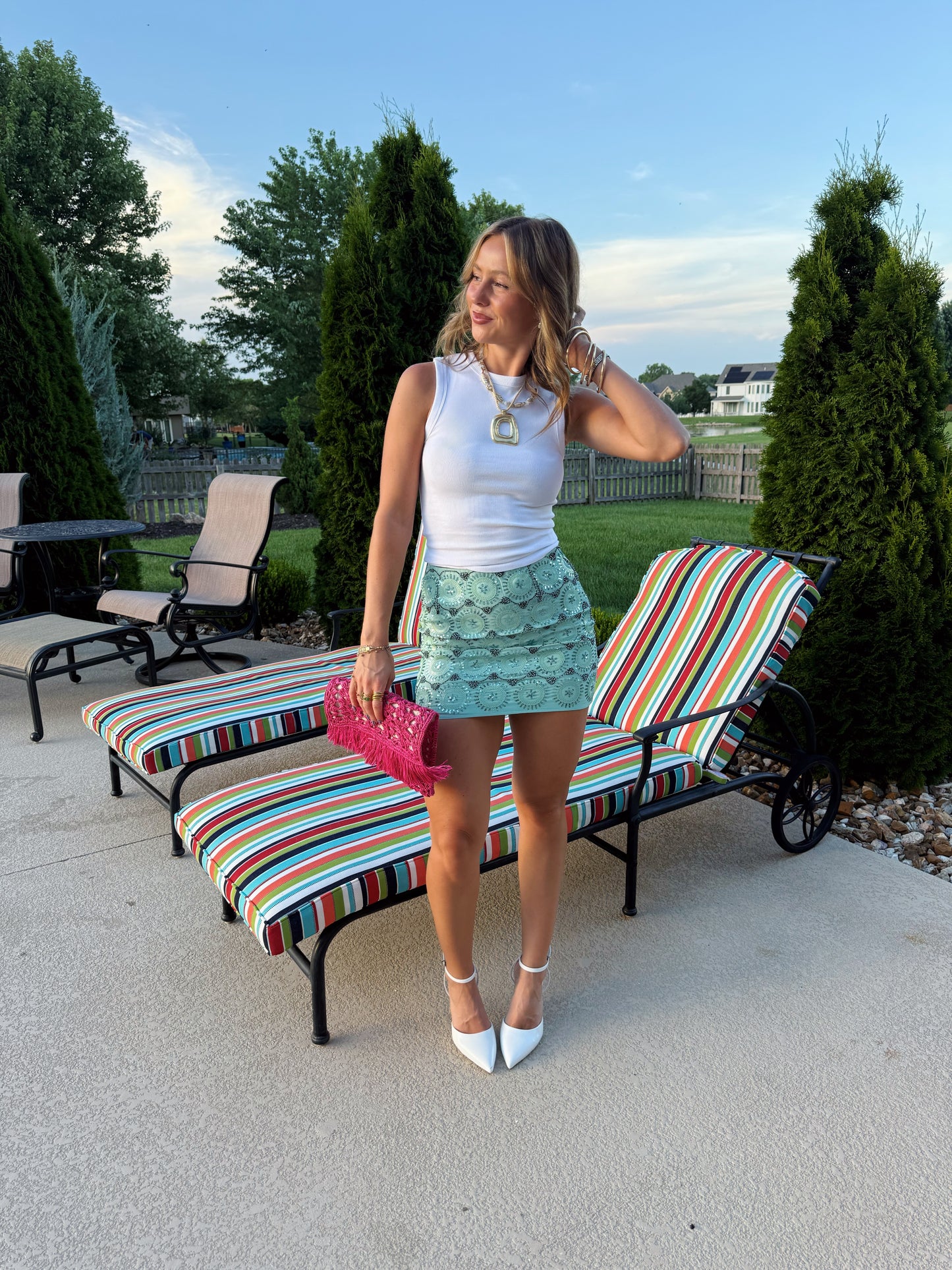 Aquamarine Mini Skirt