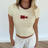 Lobster Beaded Tee