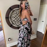 Floral Dot Print Maxi