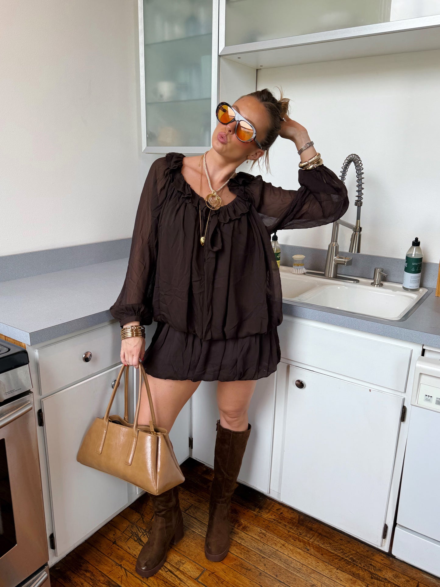 Vanessa Bubble Tiered Dress