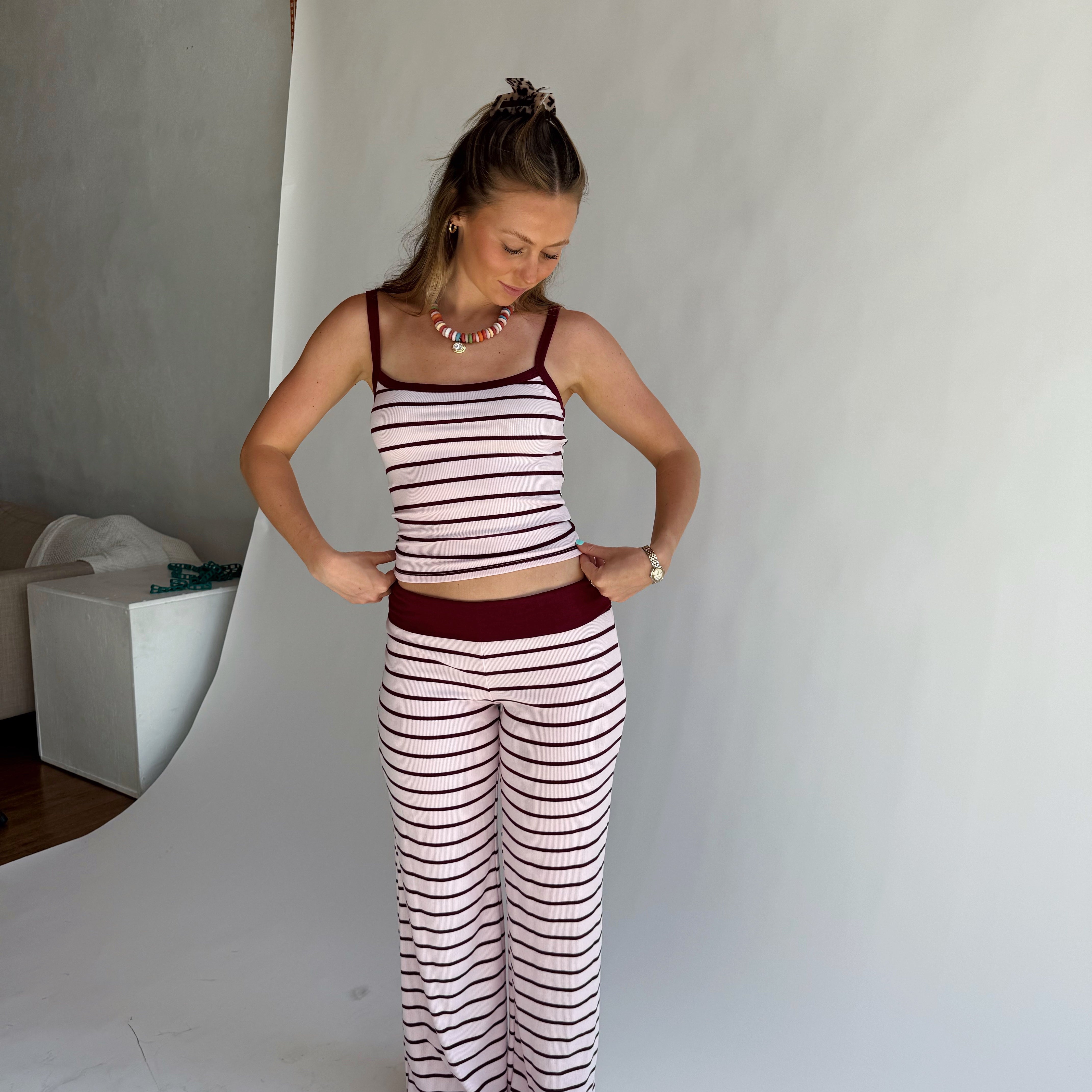 Strawberry Milk Striped Set
