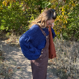 Brown Retro Denim Overalls