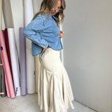 Sallie Maxi Skirt (Cream)