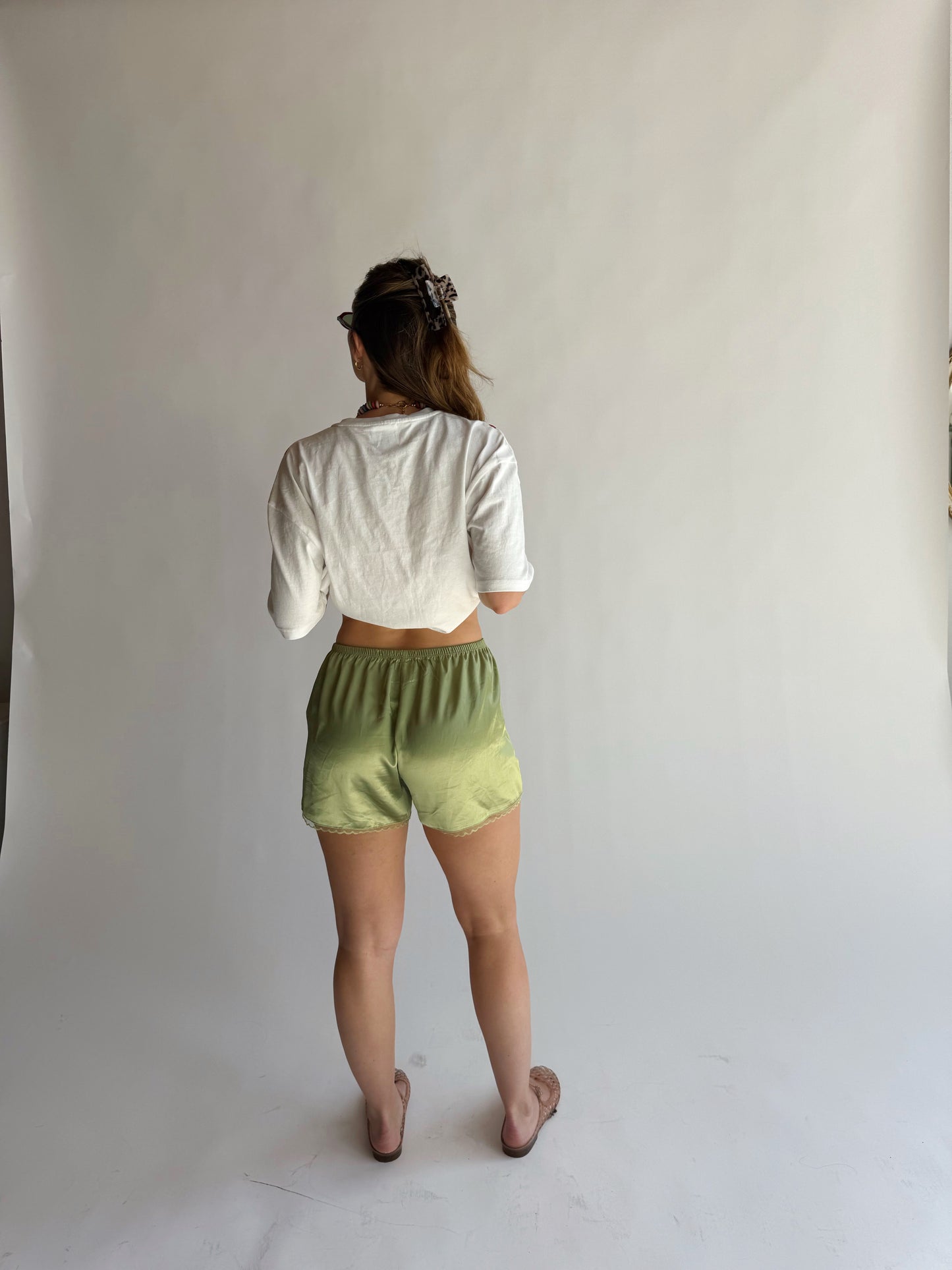 Satin Shorts (Green)