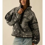 PREORDER Grey Bandana Sherpa Fleece