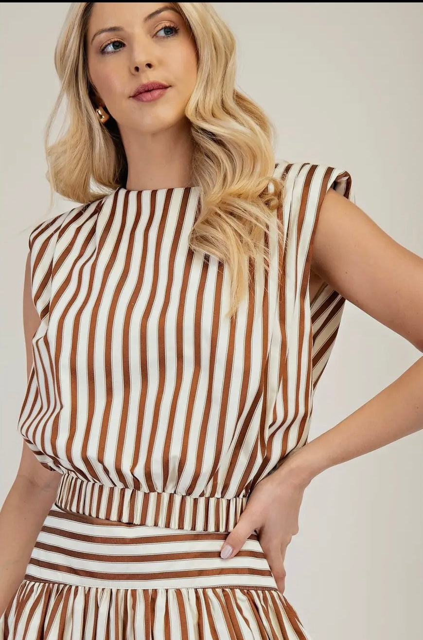 Whitney Striped Top