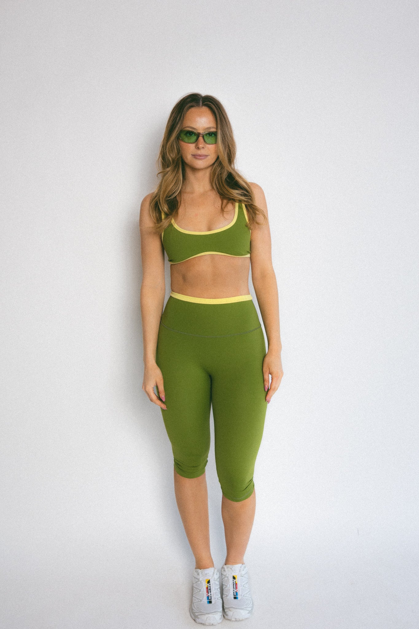 Double Layered Capris (Green)
