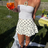 Polka Dot Bubble Skirt