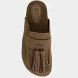 Taupe Suede Ariana Mule