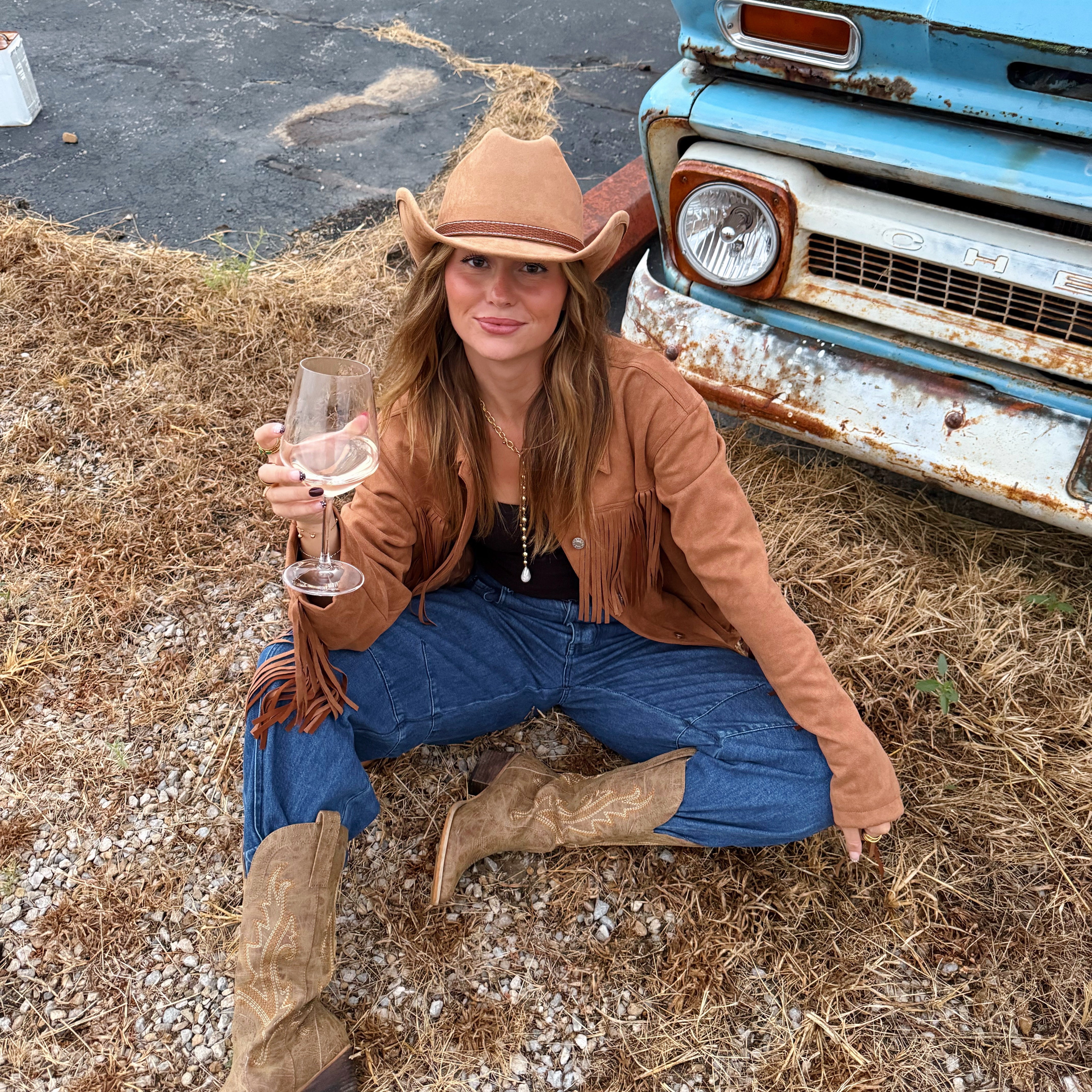 Suede Fringe Jacket